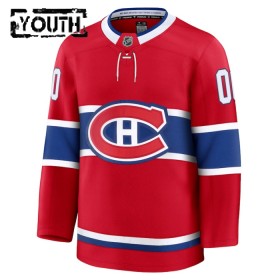 Barn Ishockey Montreal Canadiens tröja med eget tryck Fanatics Premium 2024-25 Röd Hemma